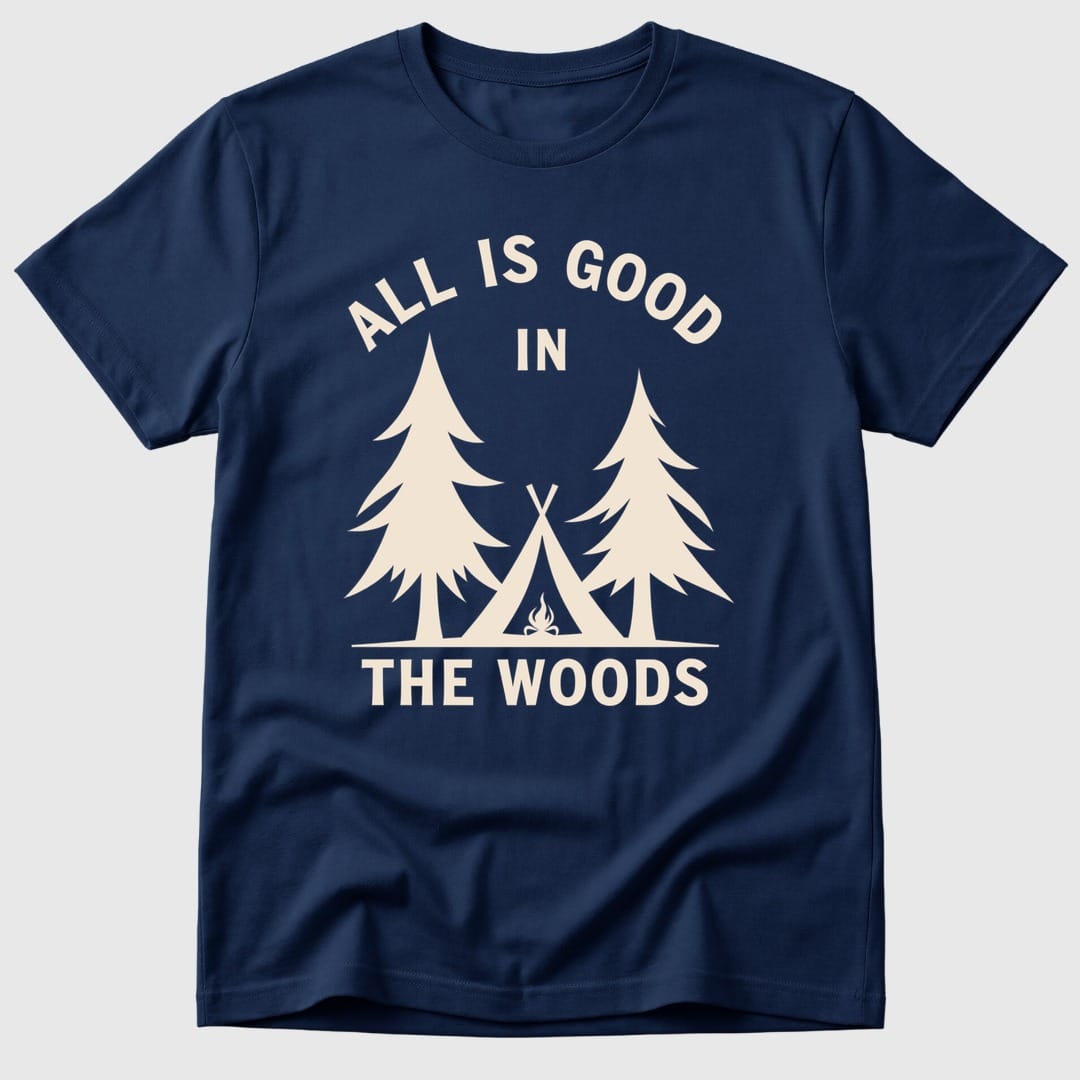 Navy The Woods Are Good - Mosaic Rhino