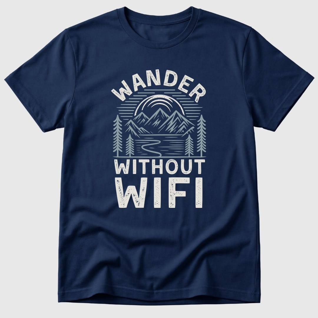 Navy Wander Without WiFi - Mosaic Rhino