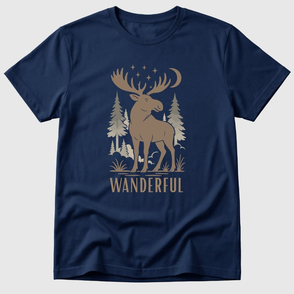 Navy Wanderful Moose - Mosaic Rhino