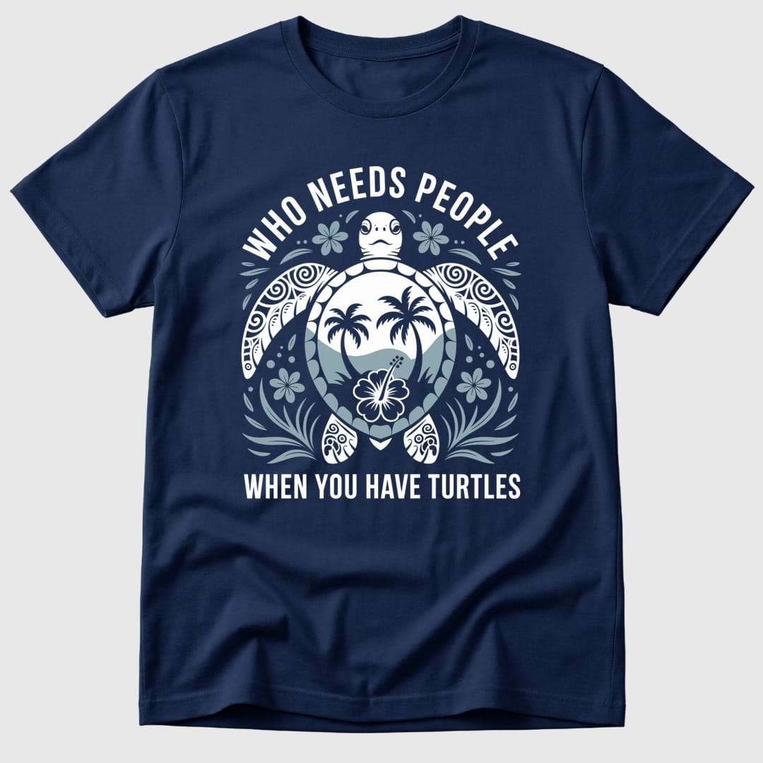 Navy We Have Turtles - Mosaic Rhino