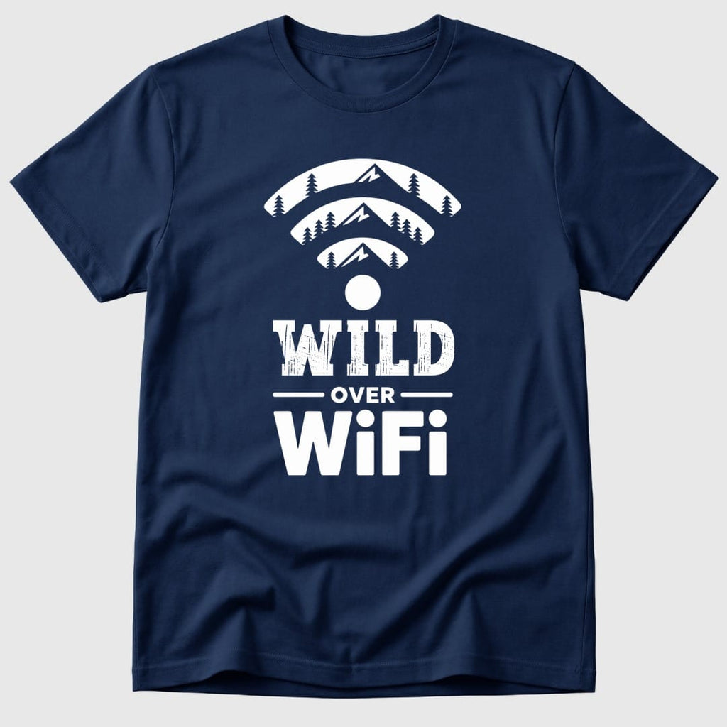 Navy Wild Over WiFi - Mosaic Rhino