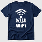 Navy Wild Over WiFi - Mosaic Rhino