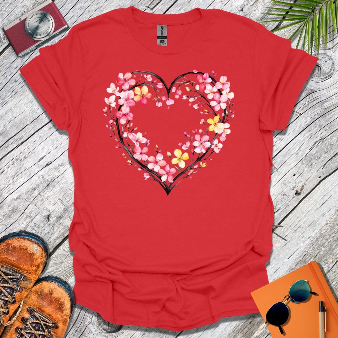 Apple Blossom Heart T-Shirt