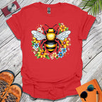 Bumble Bee Flowers T-Shirt