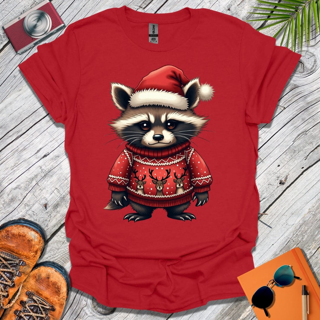 Festive Raccoon T-Shirt