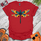 Flower Powered Dragonfly T-Shirt