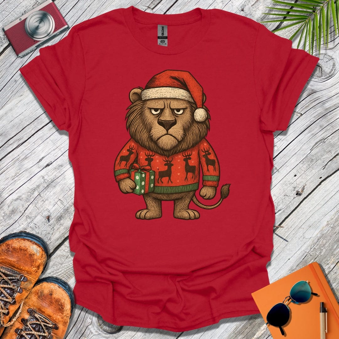 Grumpy Xmas Lion T-Shirt