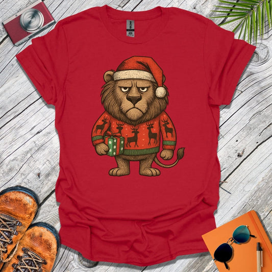 Grumpy Xmas Lion T-Shirt