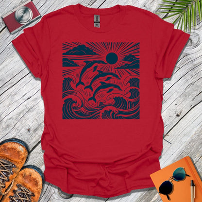 Pod of Leaping Dolphins T-Shirt