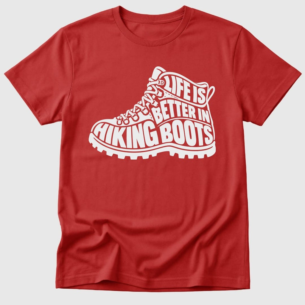 Red Better In Hiking Boots - Mosaic Rhino