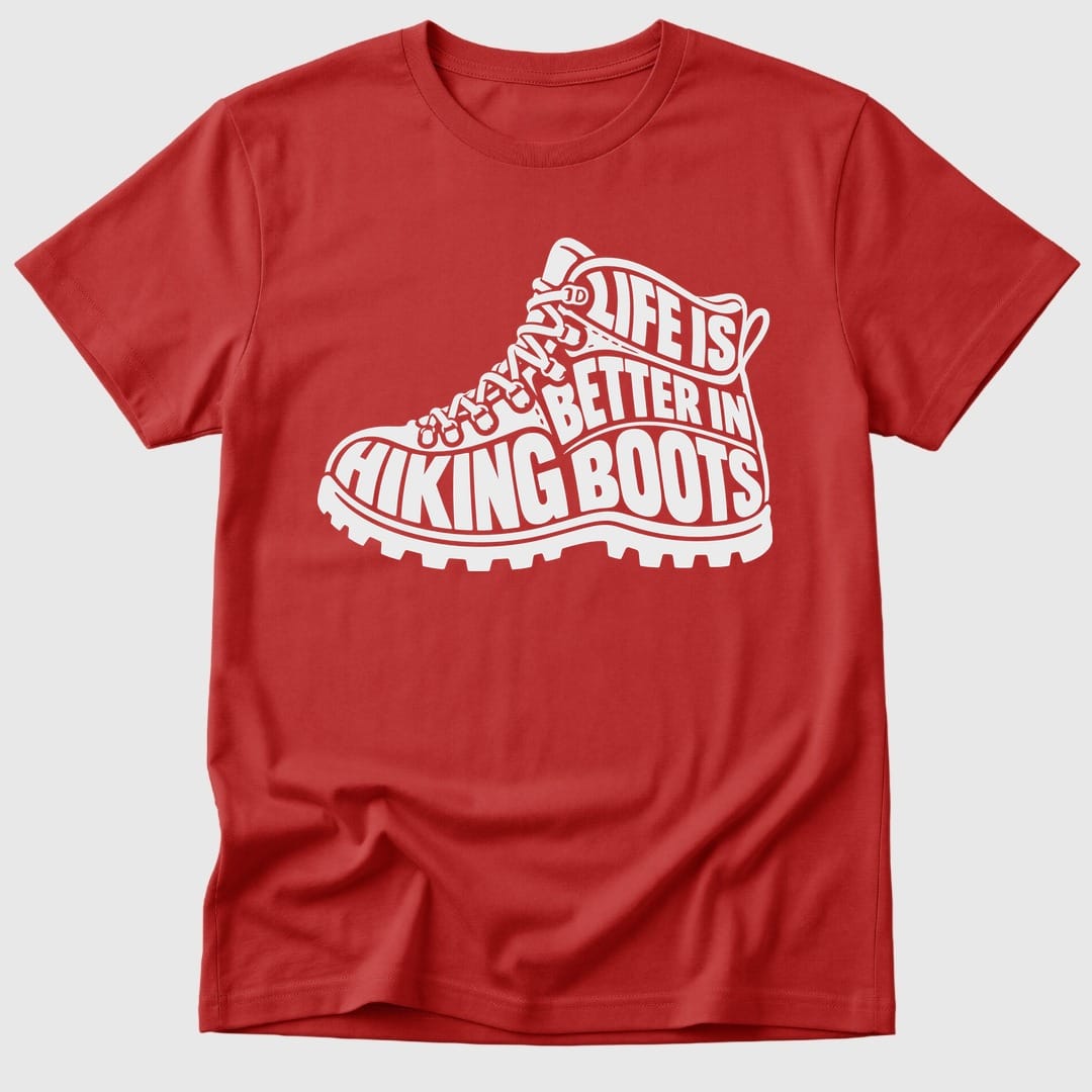 Red Better In Hiking Boots - Mosaic Rhino