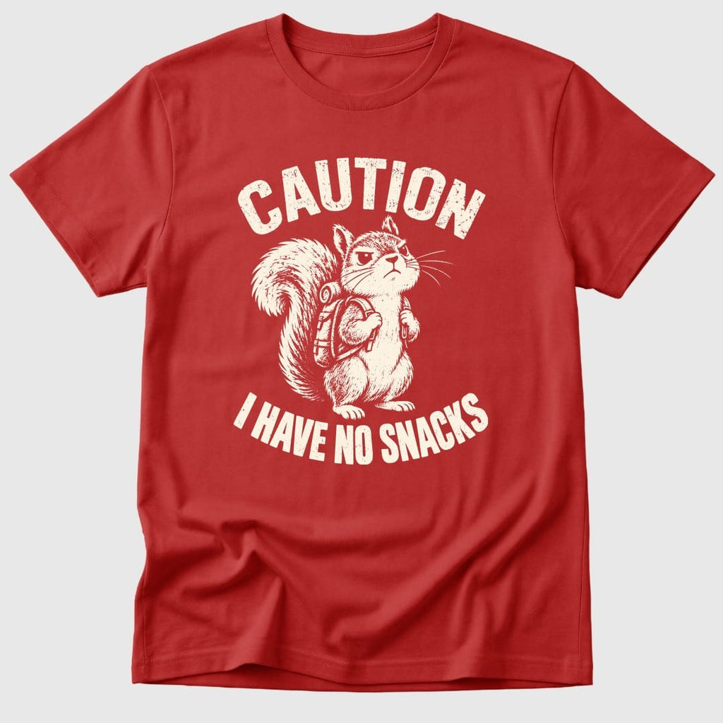 Red Caution No Snacks - Mosaic Rhino