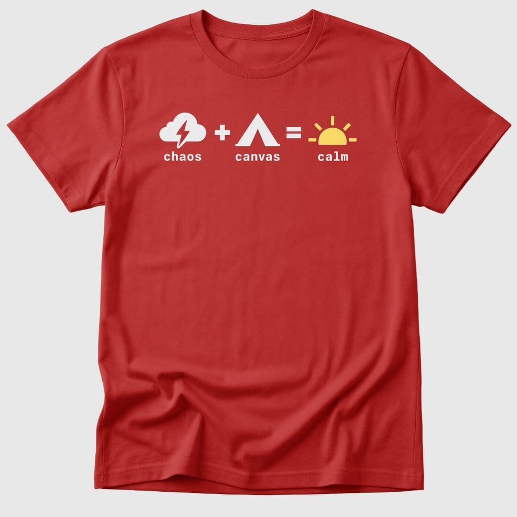 Red Chaos Canvas Calm - Mosaic Rhino