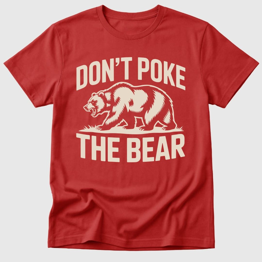 Red Don't Poke The Bear - Mosaic Rhino