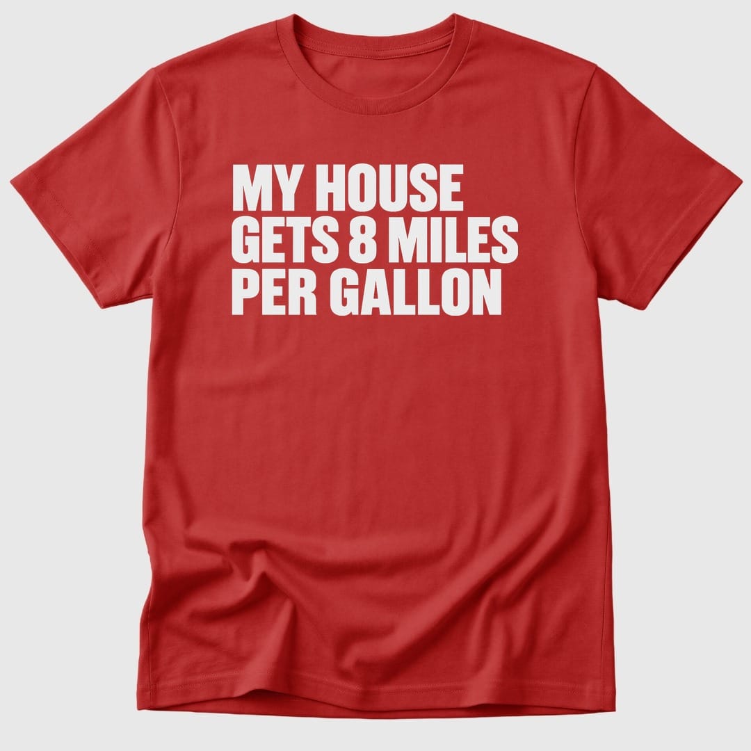 Red Eight Miles Per Gallon - Mosaic Rhino