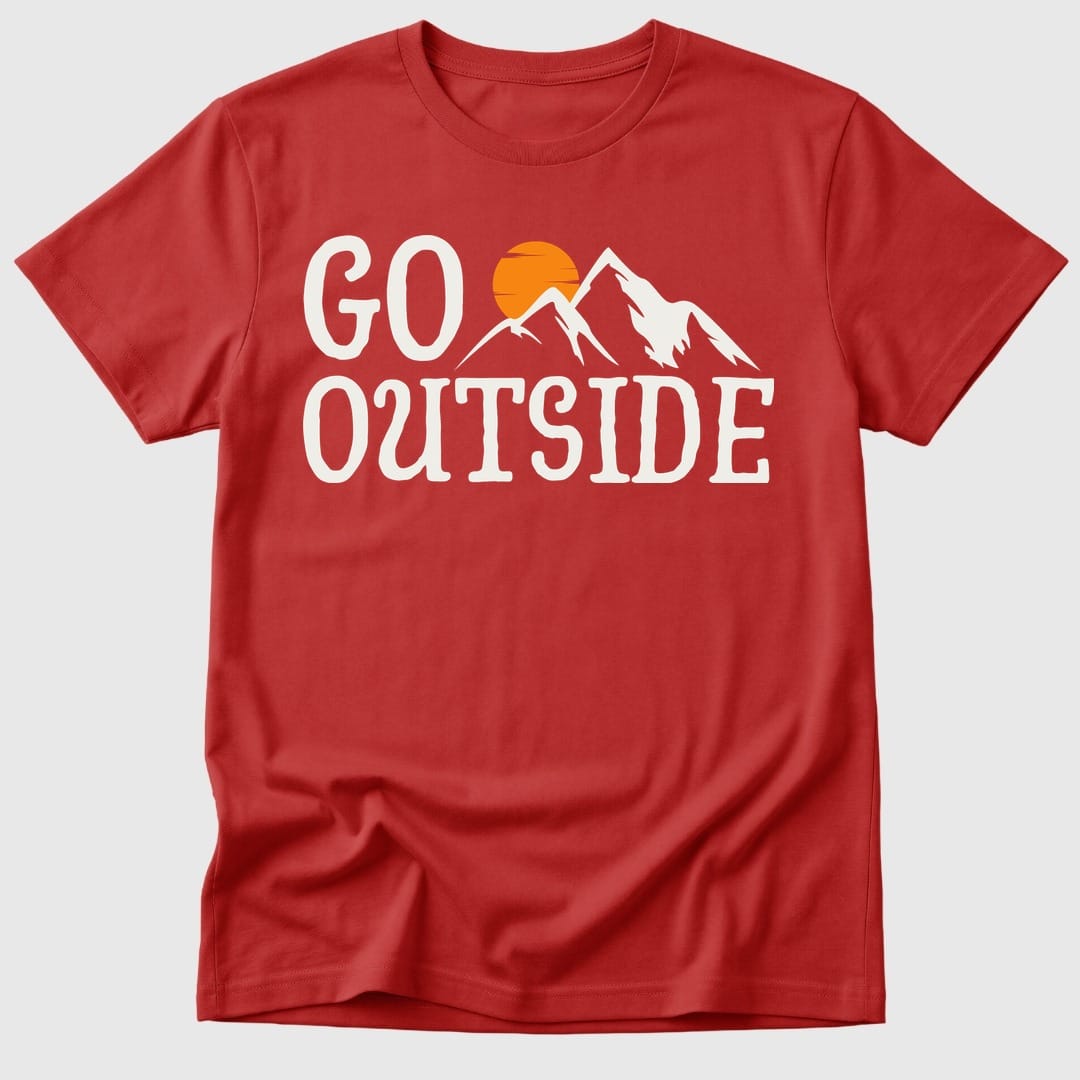 Red Go Outside Mountain - Mosaic Rhino