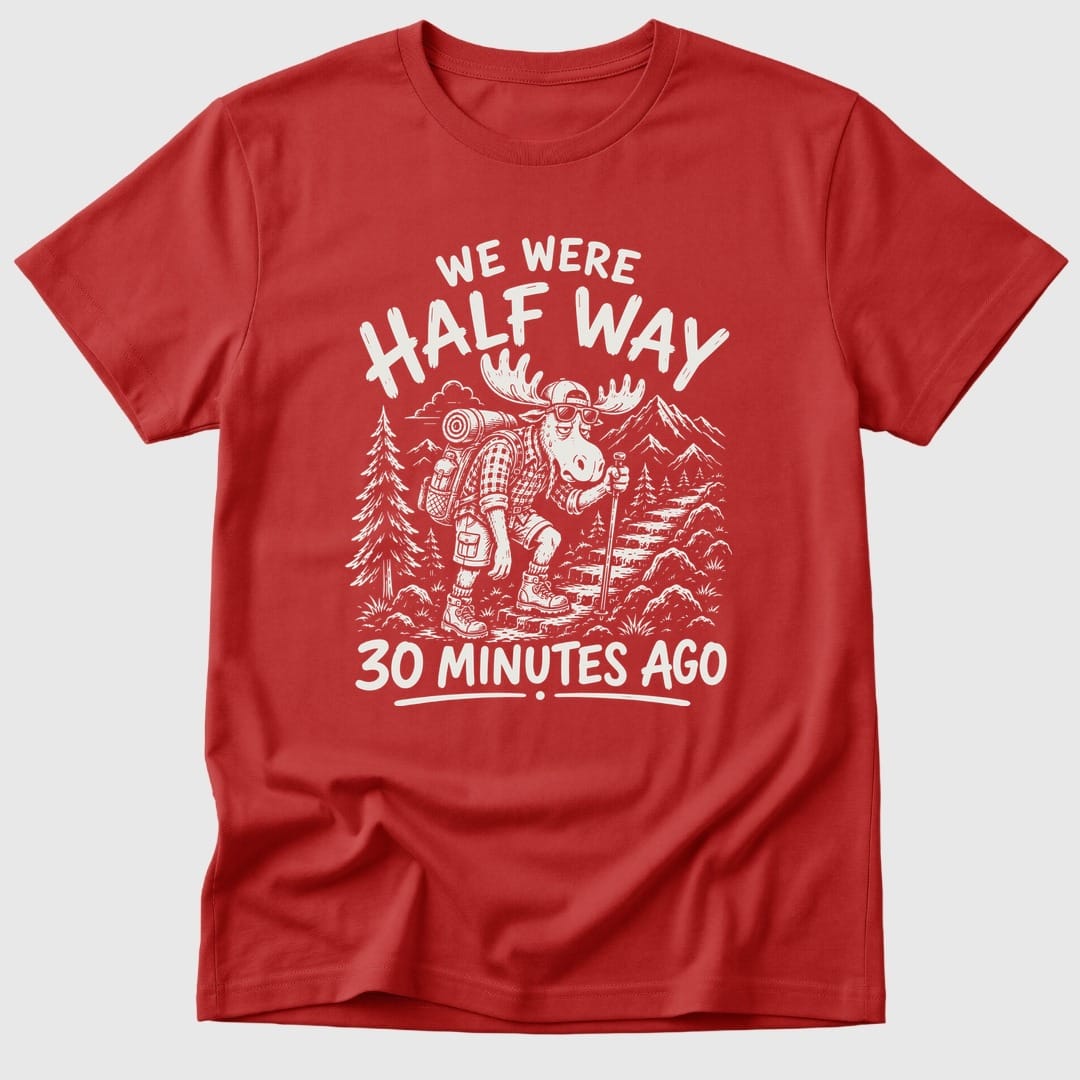 Red Half Way Moose - Mosaic Rhino