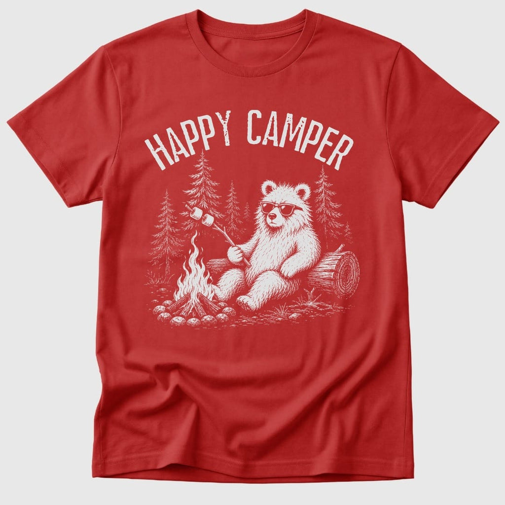Red Happy Camper - Mosaic Rhino