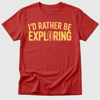 Red I'd Rather Explore - Mosaic Rhino