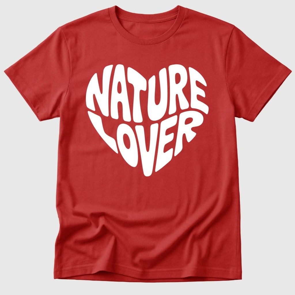 Red Nature Lover Heart - Mosaic Rhino