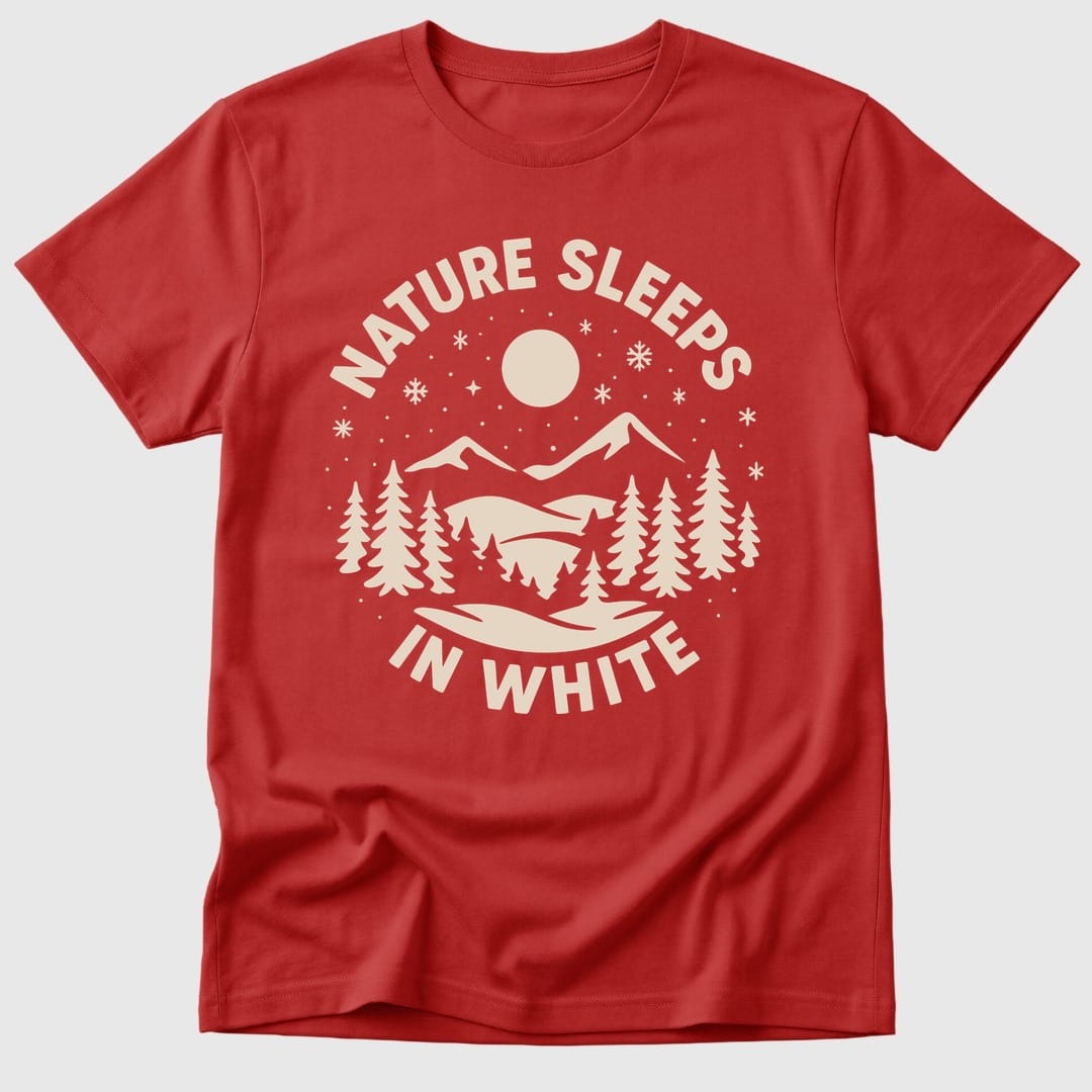 Red Nature Sleeps In White - Mosaic Rhino