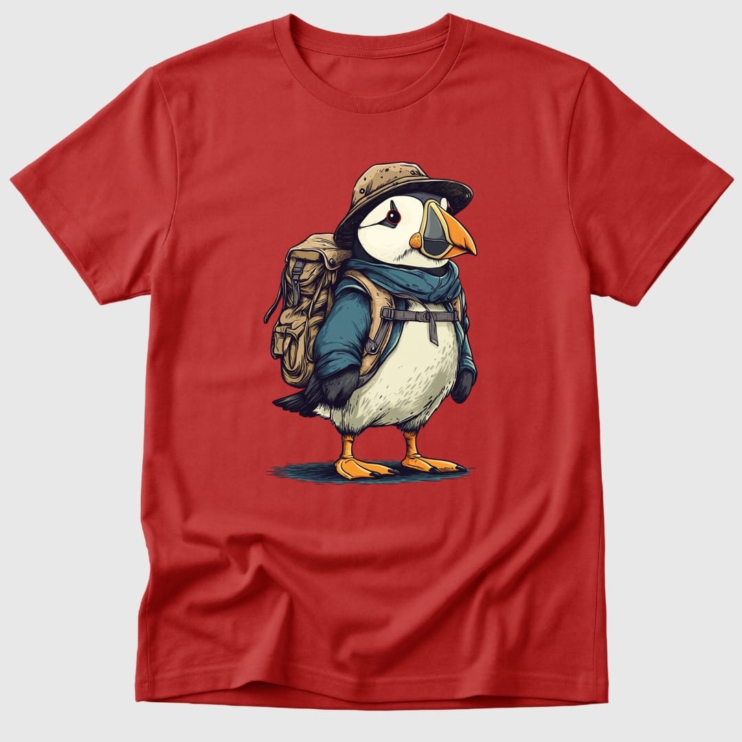 Red Pioneer Puffin - Mosaic Rhino