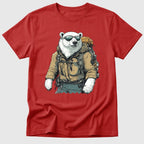 Red Polar Bear Trekker - Mosaic Rhino