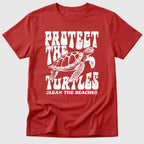Red Protect The Turtles - Mosaic Rhino
