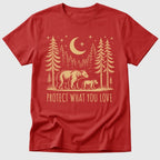 Red Protect What You Love - Mosaic Rhino