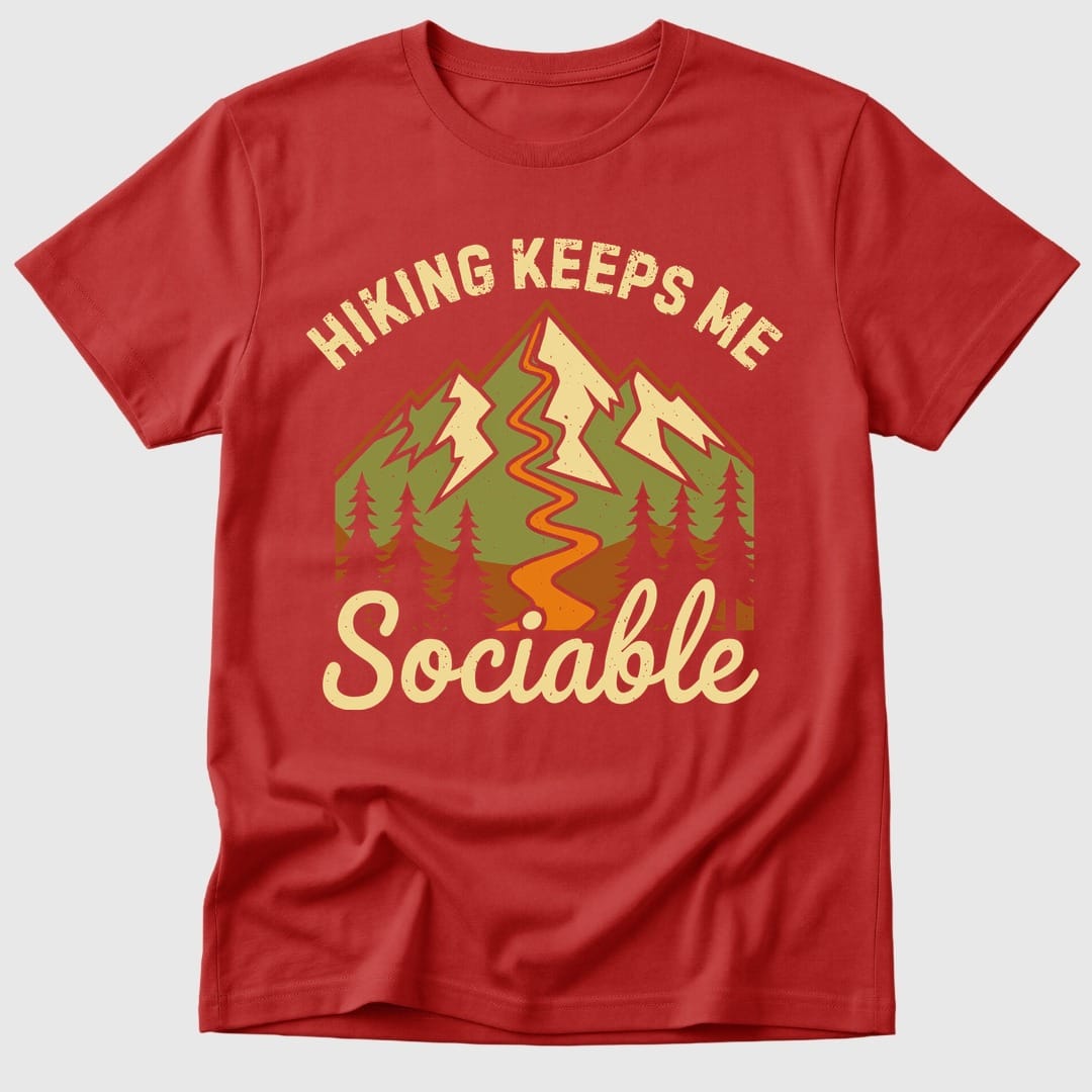 Red Sociable Hiking - Mosaic Rhino
