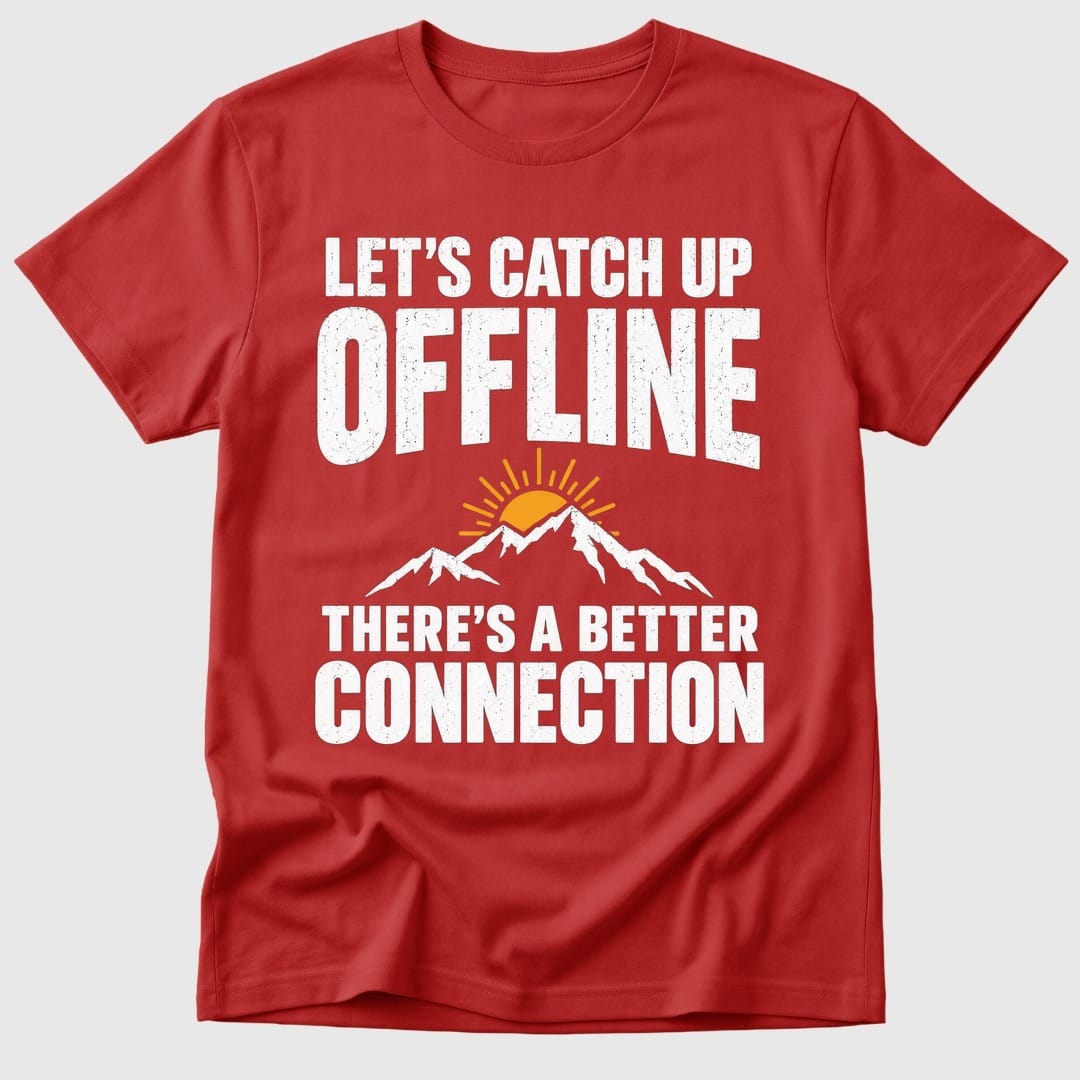 Red Take This Offline - Mosaic Rhino