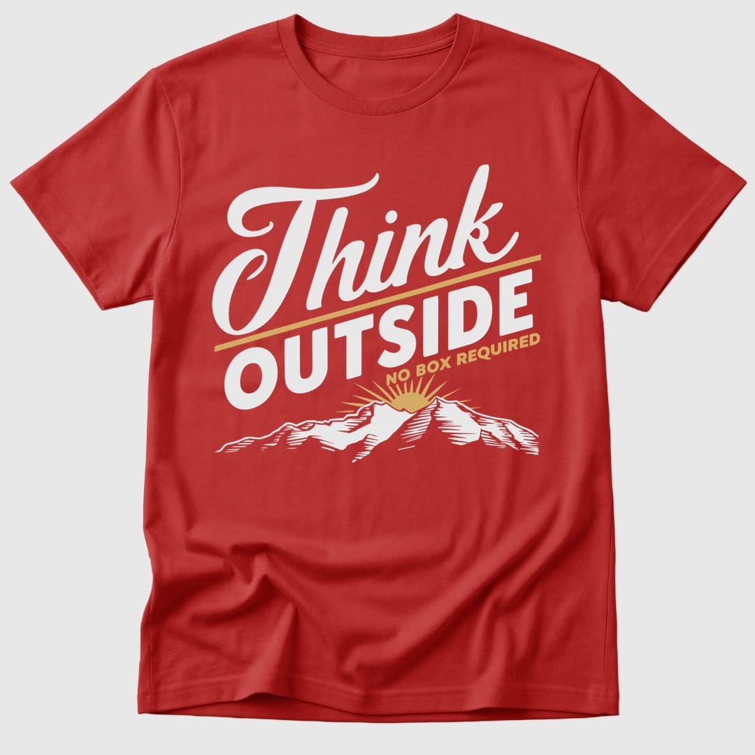 Red Think Outside - Mosaic Rhino