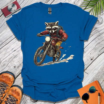 Dirt Bike Raccoon T-Shirt