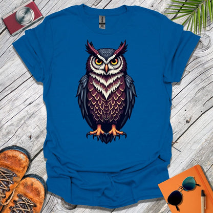 Watchful Tufted Owl T-Shirt