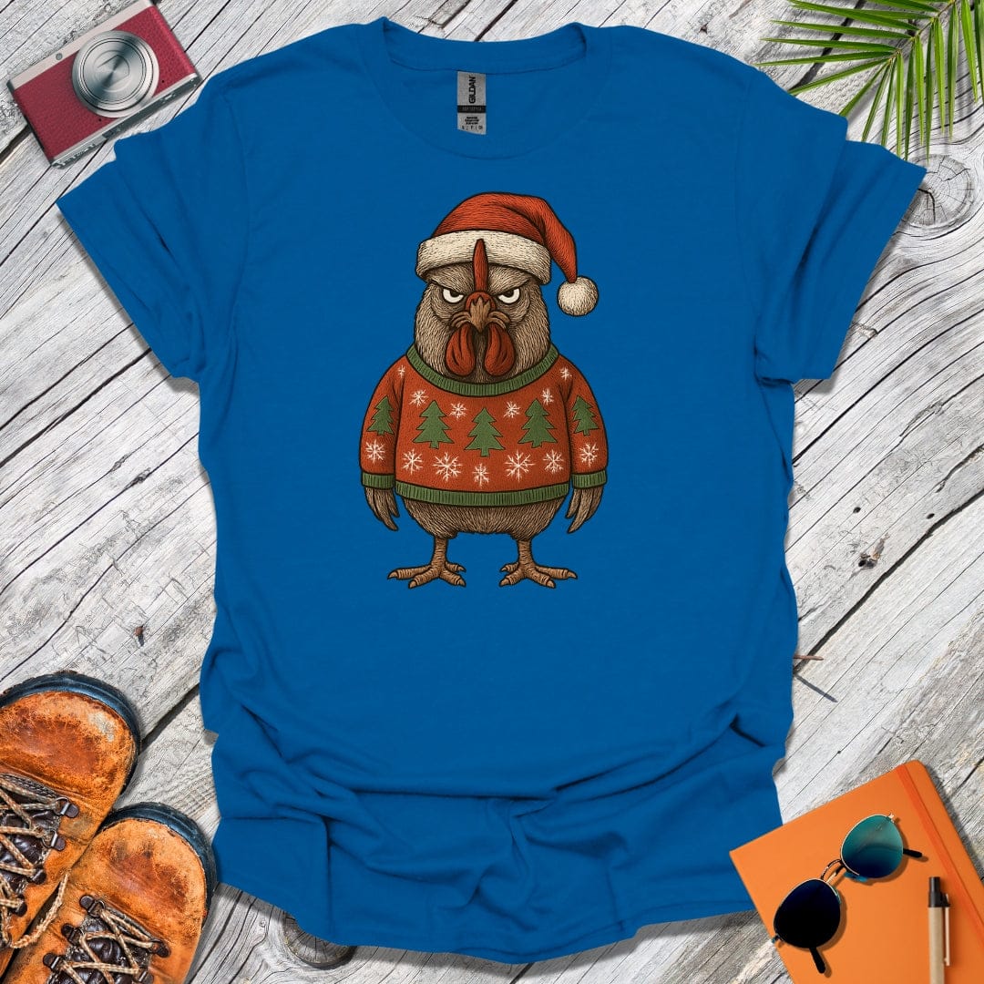 Grouchy Xmas Rooster T-Shirt