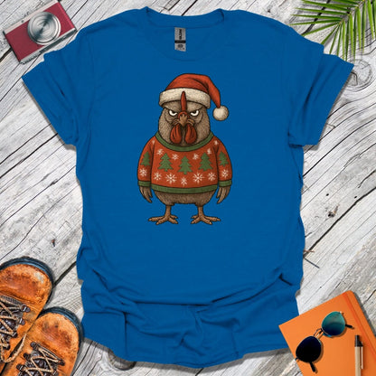 Grouchy Xmas Rooster T-Shirt