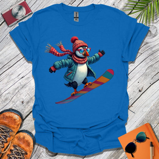 Snowboard Puffin T-Shirt