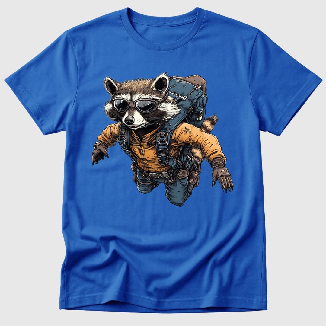 Royal Freefalling Raccoon - Mosaic Rhino