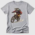 Sport Grey Dirt Bike Raccoon - Mosaic Rhino