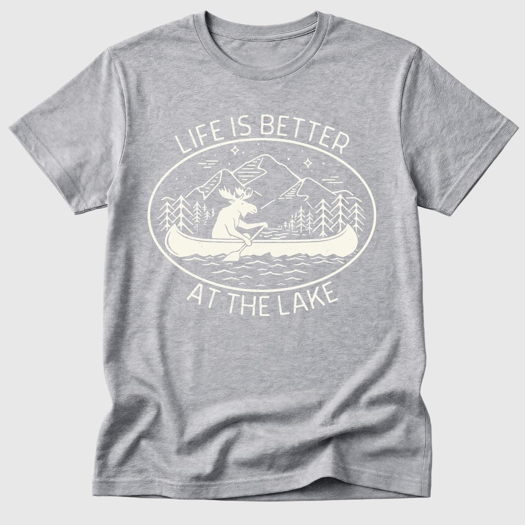 Sport Grey Lake Life Is Better - Mosaic Rhino