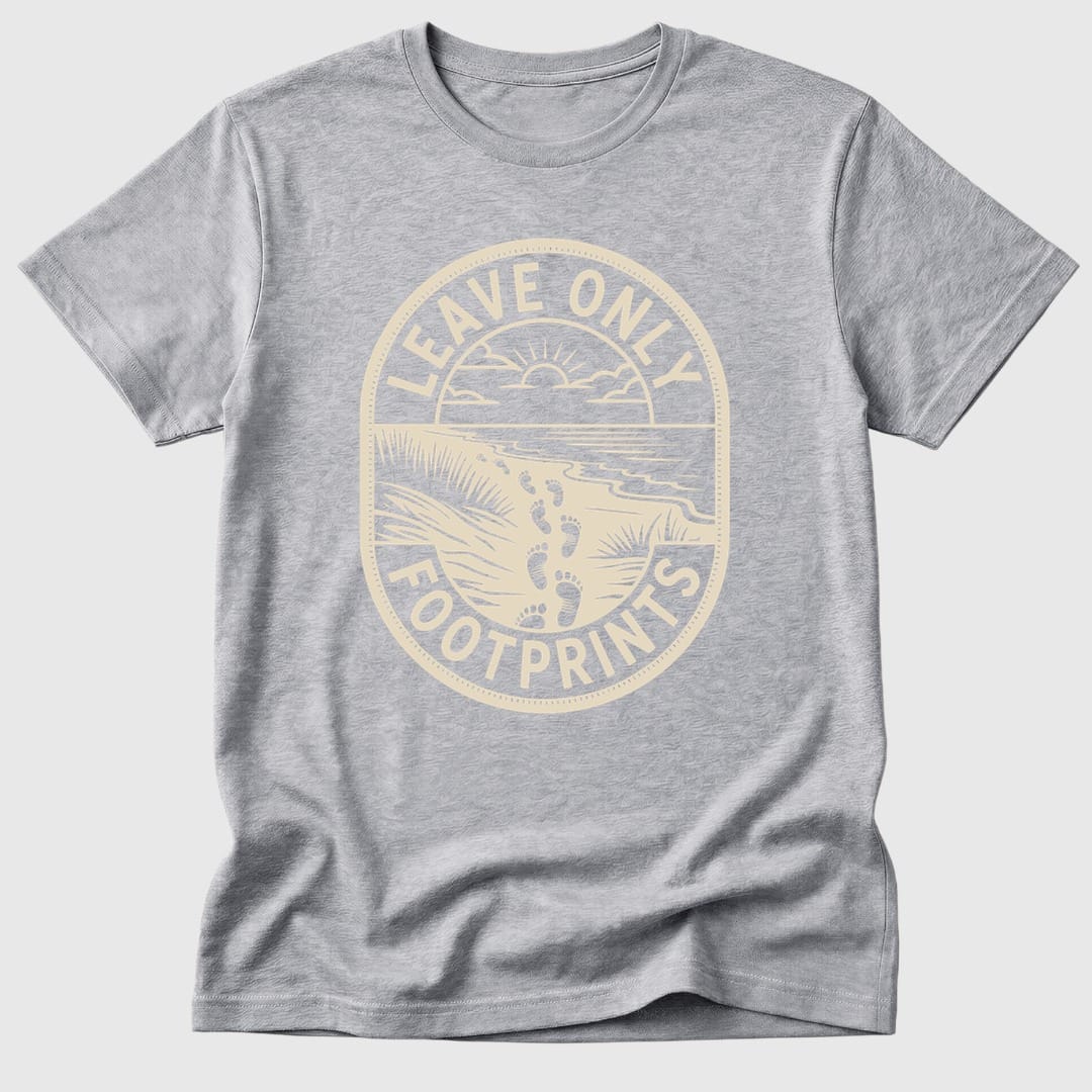 Sport Grey Leave Only Footprints - Mosaic Rhino