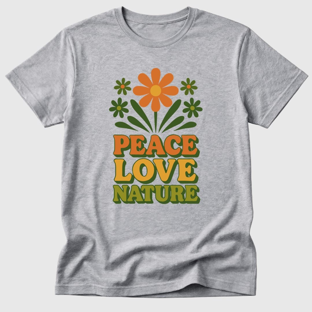 Sport Grey Retro Peace Love Nature - Mosaic Rhino