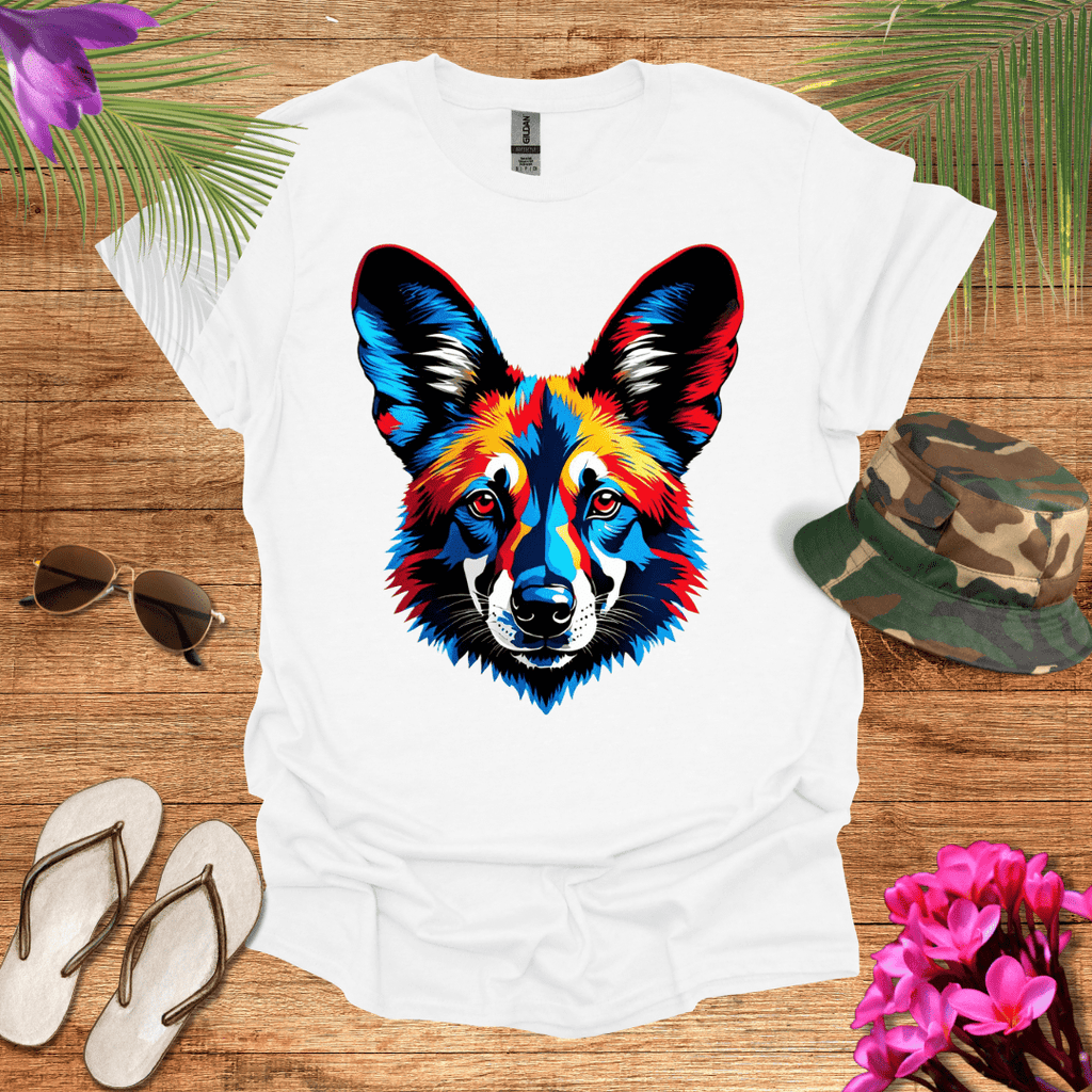 African Wild Dog Head T-Shirt