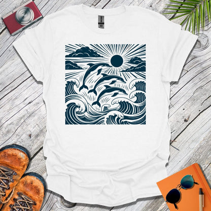 Pod of Leaping Dolphins T-Shirt