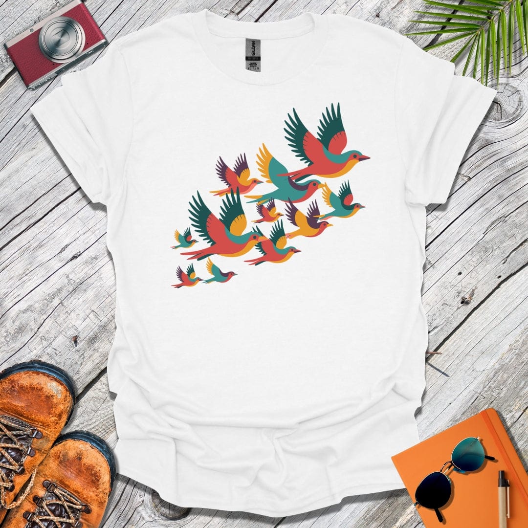 Bright Birds in Flight T-Shirt