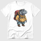 White Hiking Hippo - Mosaic Rhino